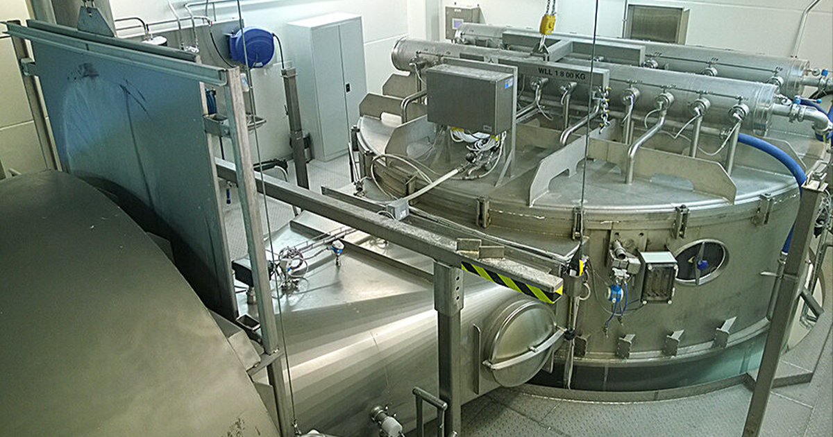 نمایی از سیستم اسکادا در کارخانه تولید شیر خشک